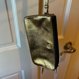 Lululemon Athletica Gold Clutch with Metallic Sheen
